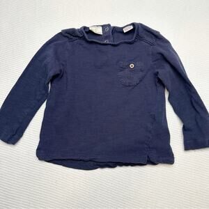 Zara long sleeved tee with eyelet detail